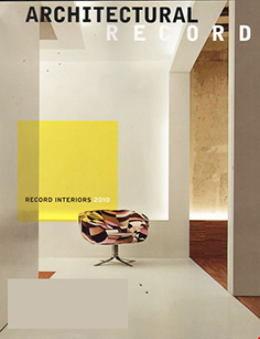 Cover image for the Architectural Record, September 2010 publication