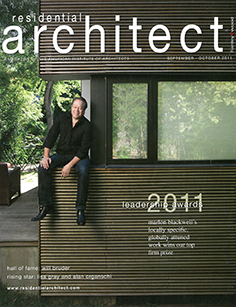 Cover image for the Residential Architect, September-October 2011 publication