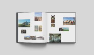 Radical Practice book interior spread of a grid of architectural images