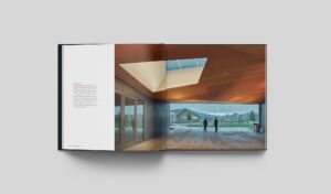 Radical Practice book interior spread of architecture photography with silhouettes of people